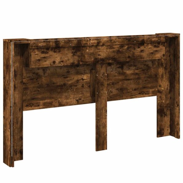 vidaXL Čelo postele so stroboskopom Údený Dub 180 x 16,5 x 103,5 cm – Obrázok 7