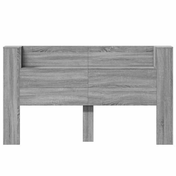 vidaXL Čelo postele so stroboskopom Sivá Sonoma 180 x 16,5 x 103,5 cm – Obrázok 5