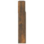 vidaXL Čelo postele so skrinkou dymový dub 220x19x103,5 cm – Obrázok 4