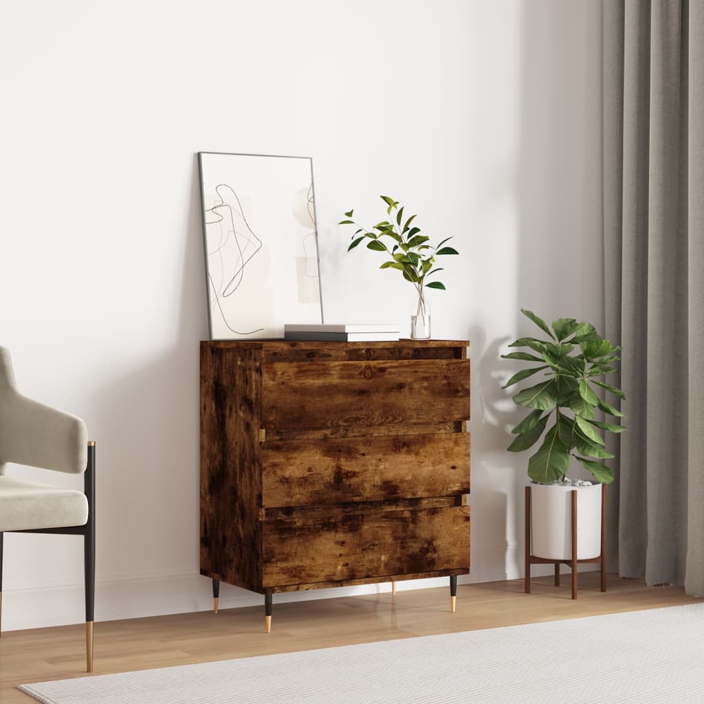 827177_1.jpg vidaXL Komoda dymový dub 60x35x70 cm spracované drevo – Obrázok 1