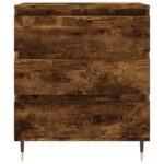 vidaXL Komoda dymový dub 60x35x70 cm spracované drevo – Obrázok 5