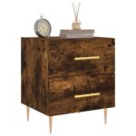 vidaXL Nočný stolík dymový dub 40x35x47,5 cm kompozitné drevo – Obrázok 3