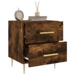 vidaXL Nočný stolík dymový dub 40x35x47,5 cm kompozitné drevo – Obrázok 4