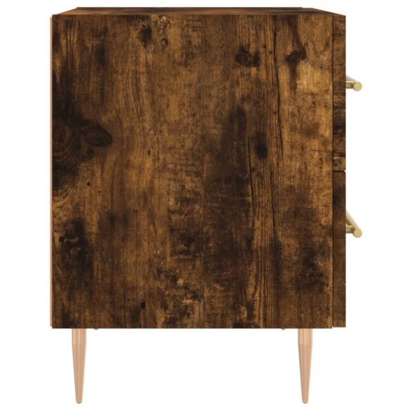 vidaXL Nočný stolík dymový dub 40x35x47,5 cm kompozitné drevo – Obrázok 7