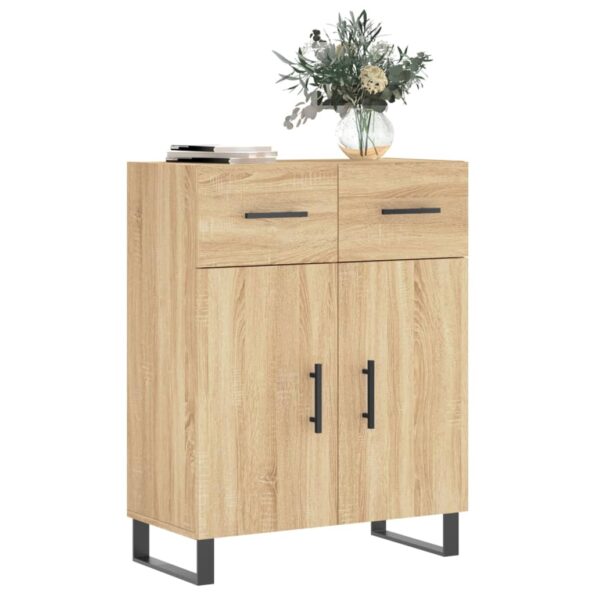 vidaXL Komoda dub sonoma 69,5x34x90 cm kompozitné drevo – Obrázok 3