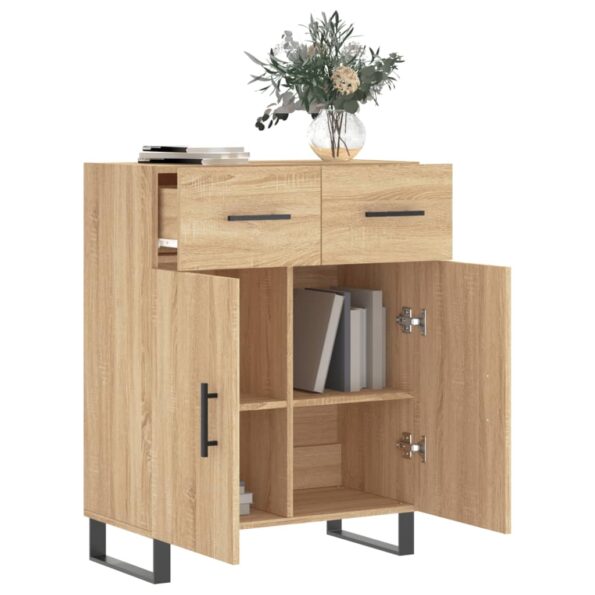 vidaXL Komoda dub sonoma 69,5x34x90 cm kompozitné drevo – Obrázok 4