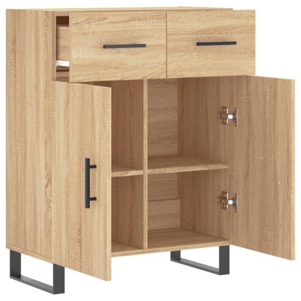 vidaXL Komoda dub sonoma 69,5x34x90 cm kompozitné drevo – Obrázok 5