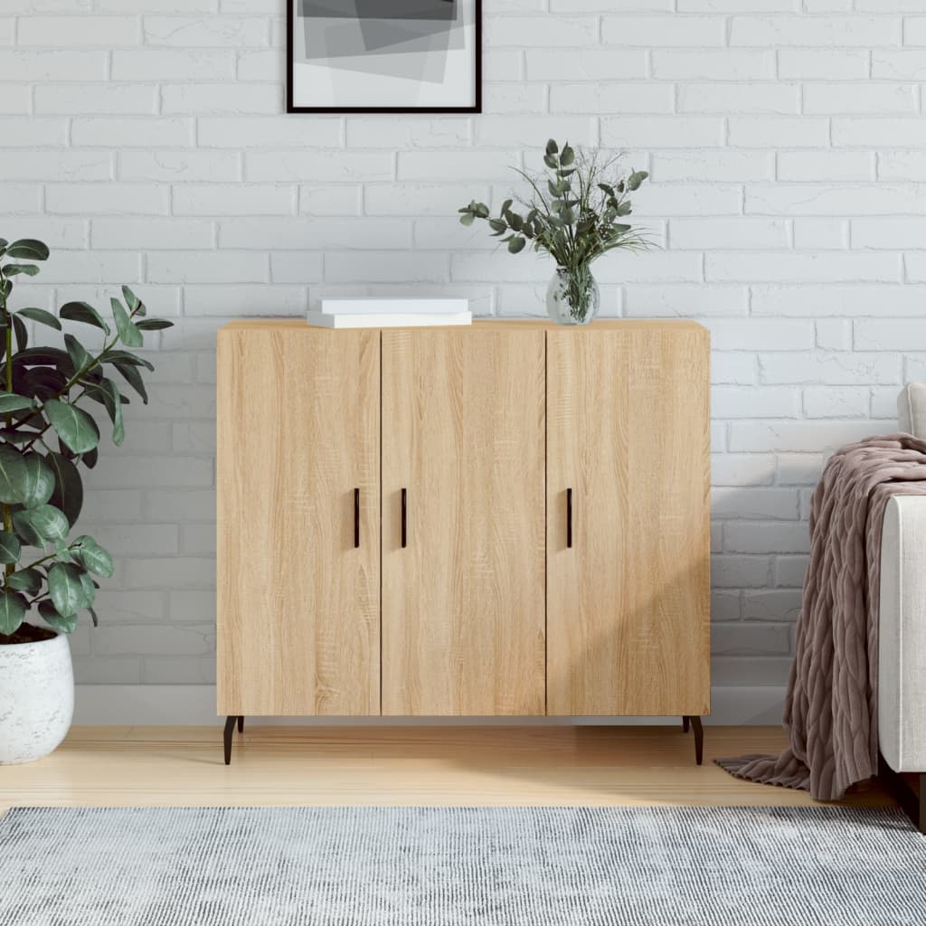 828127_1.jpg vidaXL Komoda dub sonoma 90x34x80 cm kompozitné drevo – Obrázok 1