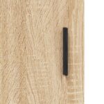 vidaXL Komoda dub sonoma 90x34x80 cm kompozitné drevo – Obrázok 10