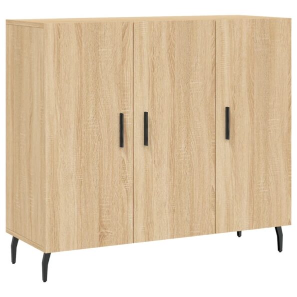 vidaXL Komoda dub sonoma 90x34x80 cm kompozitné drevo – Obrázok 2