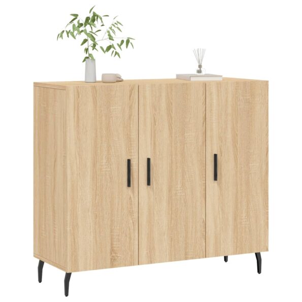 vidaXL Komoda dub sonoma 90x34x80 cm kompozitné drevo – Obrázok 3