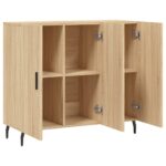 vidaXL Komoda dub sonoma 90x34x80 cm kompozitné drevo – Obrázok 5