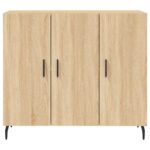 vidaXL Komoda dub sonoma 90x34x80 cm kompozitné drevo – Obrázok 6