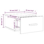 vidaXL Nástenné nočné stolíky 2 ks dub sonoma 35x35x20 cm – Obrázok 13
