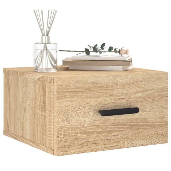 vidaXL Nástenné nočné stolíky 2 ks dub sonoma 35x35x20 cm – Obrázok 3