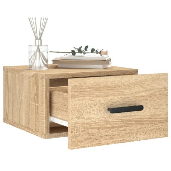 vidaXL Nástenné nočné stolíky 2 ks dub sonoma 35x35x20 cm – Obrázok 4