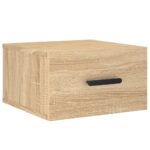vidaXL Nástenné nočné stolíky 2 ks dub sonoma 35x35x20 cm – Obrázok 5