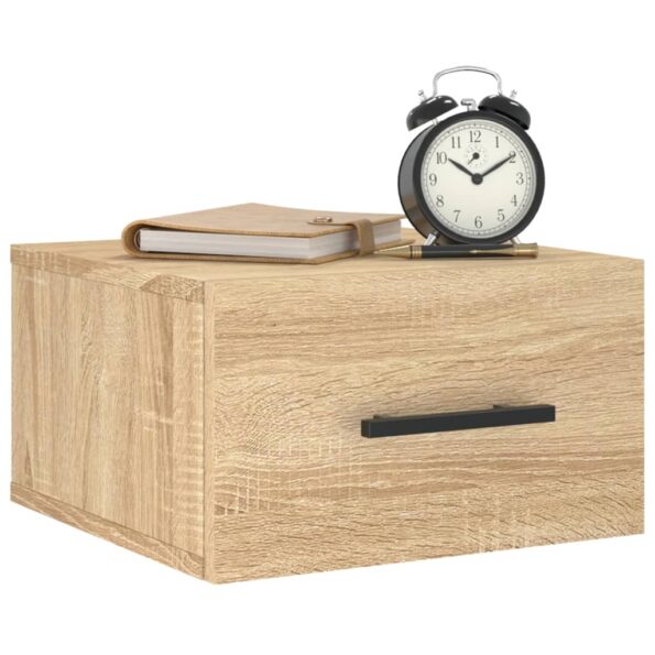 vidaXL Nástenné nočné stolíky 2 ks dub sonoma 35x35x20 cm – Obrázok 3