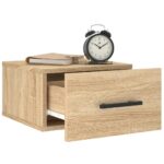 vidaXL Nástenné nočné stolíky 2 ks dub sonoma 35x35x20 cm – Obrázok 4