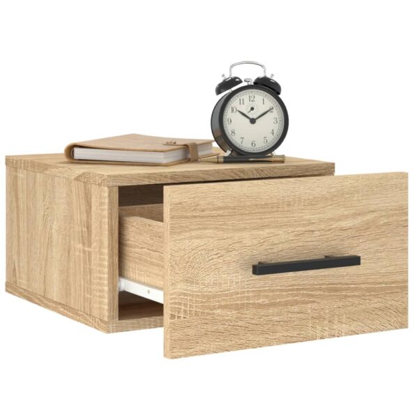 vidaXL Nástenné nočné stolíky 2 ks dub sonoma 35x35x20 cm – Obrázok 4