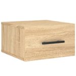 vidaXL Nástenné nočné stolíky 2 ks dub sonoma 35x35x20 cm – Obrázok 5
