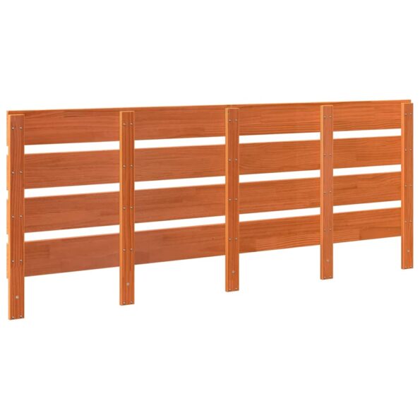 vidaXL Zadné čelo Voskovo hnedá 200.5 x 3 x 80 cm Borovicový masív – Obrázok 6