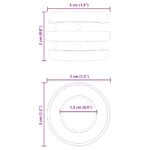 vidaXL Stôl na futbalové bumpry 3 x 3 x 2 cm tyč 16 pcs Čierna – Obrázok 5