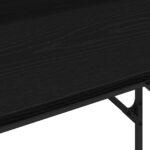 vidaXL Stôl s poličkou Čierny dub 100 x 50 x 86,5 cm Kompozitné drevo – Obrázok 11