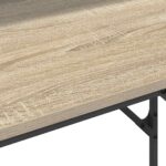 vidaXL Stôl s poličkou Sonoma dub 100 x 50 x 86,5 cm Kompozitné drevo – Obrázok 11