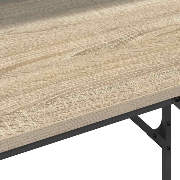 vidaXL Stôl s poličkou Sonoma dub 100 x 50 x 86,5 cm Kompozitné drevo – Obrázok 11