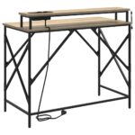 vidaXL Stôl s poličkou Sonoma dub 100 x 50 x 86,5 cm Kompozitné drevo – Obrázok 9