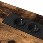 vidaXL Stôl Tmavý dub 100 x 50 x 86.5 cm Kompozitné drevo – Obrázok 10