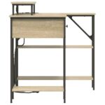 vidaXL Stôl dub sonoma 120 x 79 x 86.5 cm Kompozitné drevo – Obrázok 9