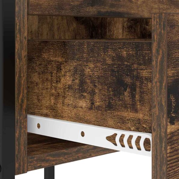 vidaXL Nočný stolík Tmavý dub 42 x 41 x 61 cm Kompozitné drevo – Obrázok 10