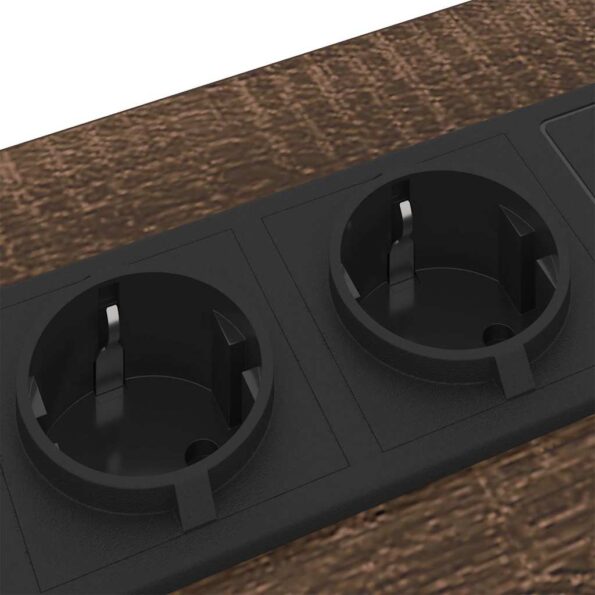 vidaXL Nočné skrinky 2 pcs Hnedý dub 42 x 41 x 61 cm Kompozitné drevo – Obrázok 10