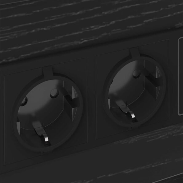 vidaXL Nočné skrinky 2 pcs Čierny dub 40 x 31 x 60 cm Kompozitné drevo – Obrázok 10