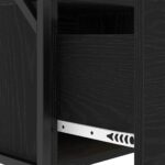 vidaXL Nočné skrinky 2 pcs Čierny dub 40 x 31 x 60 cm Kompozitné drevo – Obrázok 11