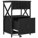 vidaXL Nočné skrinky 2 pcs Čierny dub 40 x 31 x 60 cm Kompozitné drevo – Obrázok 6