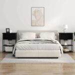 vidaXL Nočný stolík Čierny dub 55 x 31 x 76 cm Kompozitné drevo – Obrázok 4