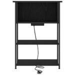 vidaXL Nočný stolík Čierny dub 55 x 31 x 76 cm Kompozitné drevo – Obrázok 5