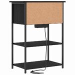 vidaXL Nočný stolík Čierny dub 55 x 31 x 76 cm Kompozitné drevo – Obrázok 7