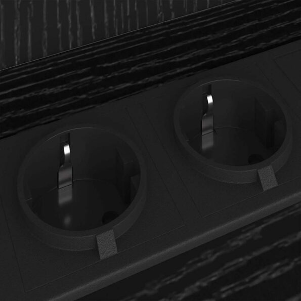 vidaXL Nočný stolík Čierny dub 55 x 31 x 76 cm Kompozitné drevo – Obrázok 8