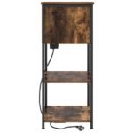 vidaXL Nočný stolík Dymová dub 55 x 31 x 76 cm Kompozitné drevo – Obrázok 6