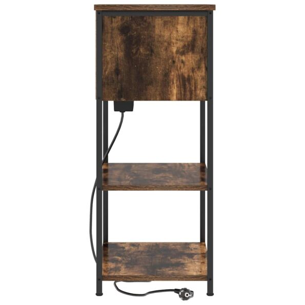 vidaXL Nočný stolík Dymová dub 55 x 31 x 76 cm Kompozitné drevo – Obrázok 6
