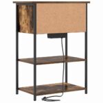 vidaXL Nočný stolík Dymová dub 55 x 31 x 76 cm Kompozitné drevo – Obrázok 7