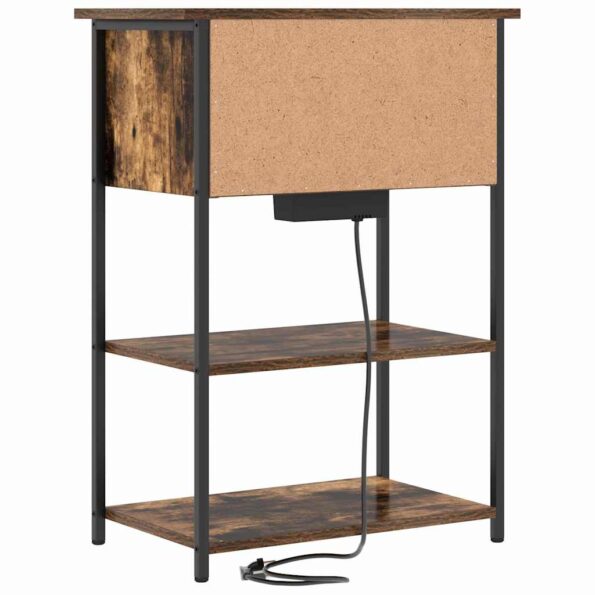 vidaXL Nočný stolík Dymová dub 55 x 31 x 76 cm Kompozitné drevo – Obrázok 7