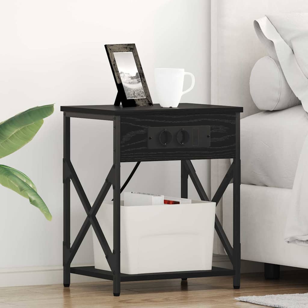 859505_1.jpg vidaXL Nočný stolík Čierny dub 41 x 31 x 51 cm Kompozitné drevo – Obrázok 1