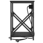 vidaXL Nočný stolík Čierny dub 41 x 31 x 51 cm Kompozitné drevo – Obrázok 6