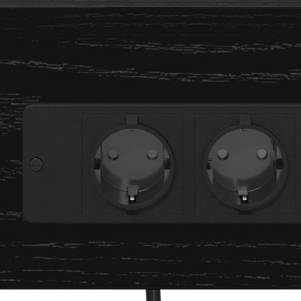 vidaXL Nočný stolík Čierny dub 41 x 31 x 51 cm Kompozitné drevo – Obrázok 8