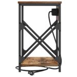 vidaXL Nočný stolík Dymová dub 41 x 31 x 51 cm Kompozitné drevo – Obrázok 6